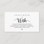 Moderne rustikale Landwirtschaft Thema, Honeymoon  Begleitkarte<br><div class="desc">Das ist das moderne rustikale Bauerndesign,  Schwarz-Script-Minimalismus,  Schrift-Schriftart,  Hochzeitskarte. Sie können die Schriftart-Farben ändern und Ihre Hochzeitsdetails in den entsprechenden Schriftart / Buchstaben hinzufügen. #TeeshaDerrick</div>