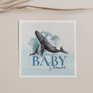 Moderne Rustikale Ocean Baby Dusche Napkins Serviette