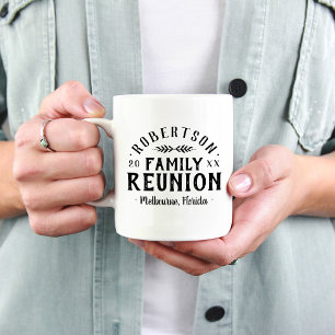 Moderne rustikale Personalisierte Family Wiederseh Kaffeetasse