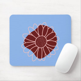 Moderne rustikale Sonnenblume Mousepad