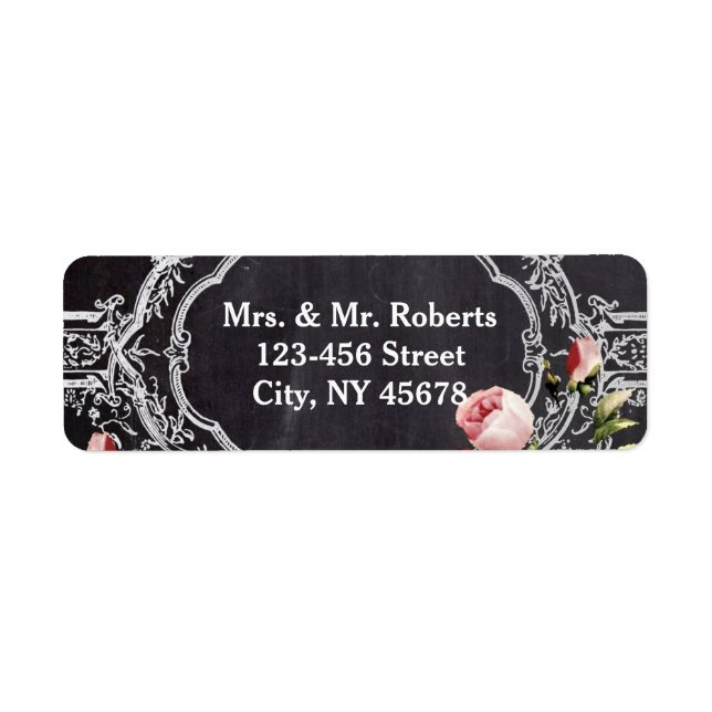 Moderne rustikale Vintage Blume Hochzeitsfeier (Vorne)