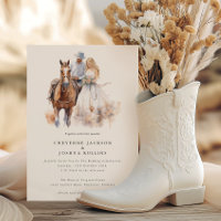 Moderne Rustikale Western Hochzeitseinladung