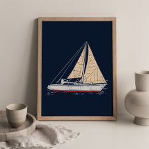 Moderne Sailboat Kinderzimmer Dekoration