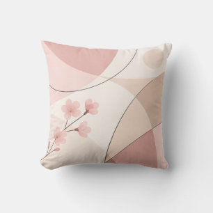 Moderne Sakura-Minimalist-Geometrie-Kissen Kissen