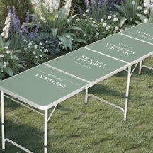 Moderne Salbeigrüne Hochzeit