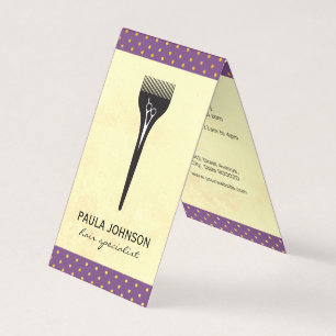 Moderne Salon Tools Haarspezialist Polka Dots Visitenkarten