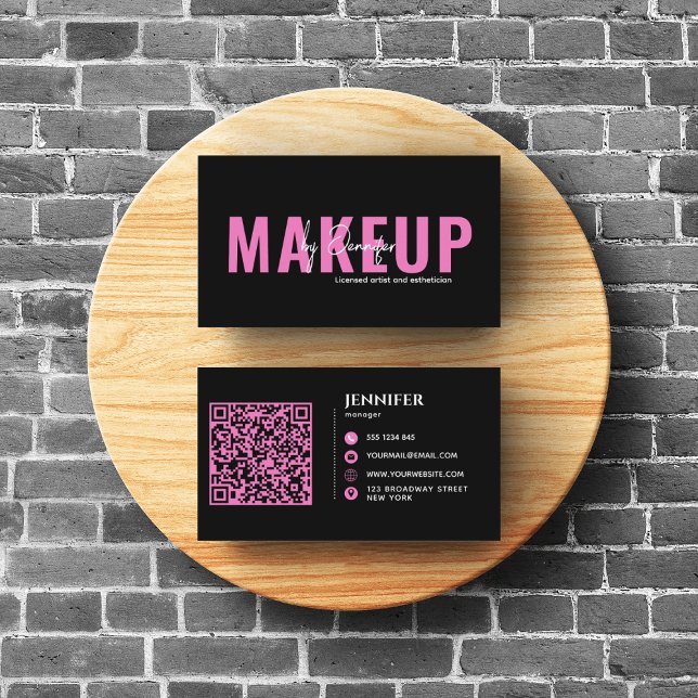 Moderne Salon Wellness-Center Nails und Eyelash Bl Visitenkarte (Von Creator hochgeladen)