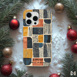 Moderne sambische Batik - erdige Abstrakte Muster Case-Mate iPhone Hülle