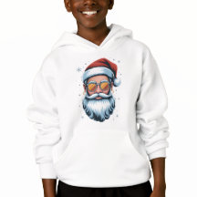 Moderne Santa-Claus-Vektor-Kunst mit Sonnenbrille