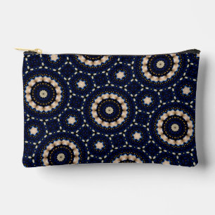 Moderne Sapphire & Pearls Abstrakt Dot Art Zubehörtasche