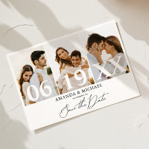 Moderne Save the Date-Foto-Hochzeit