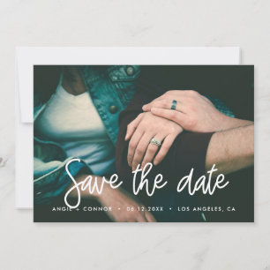 Moderne Save the Date Fotokarte