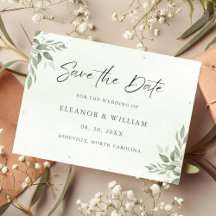 Moderne Save-the-Date-Karte für Hochzeiten mit Sal