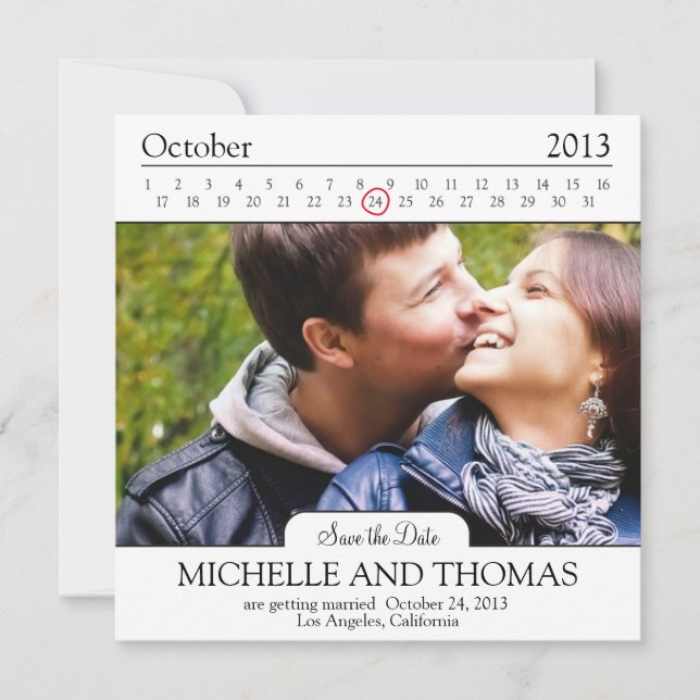 Moderne Save-the-Date-Karten Save The Date (Vorderseite)