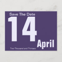 Moderne Save the Date Postkarte