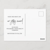 Moderne Save-the-Date-Postkarten-Einladungen