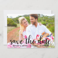 Moderne Save the Date Verlobung Paare Foto