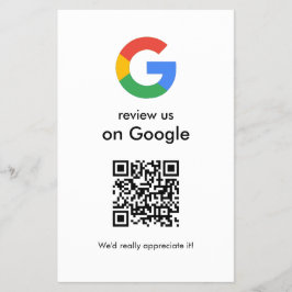 Moderne Scan-to-Review-Google-QR-Code-Geschäftsbes Flyer