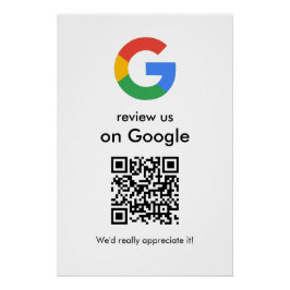 Moderne Scan-to-Review-Google-QR-Code-Geschäftsbes Poster
