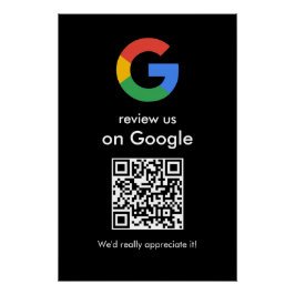 Moderne Scan-to-Review-Google-QR-Code-Geschäftsbes Poster