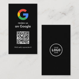 Moderne Scan-to-Review-Google-QR-Code-Geschäftsbes Visitenkarte