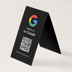 Moderne Scan-to-Review-Google-QR-Code-Geschäftsbes Visitenkarten