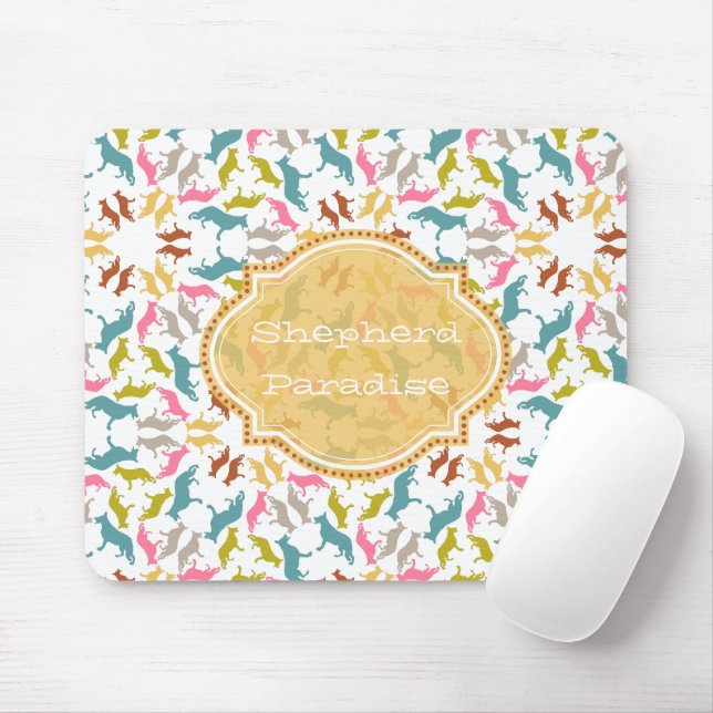 Moderne Schäferhunde Mousepad (Mit Mouse)