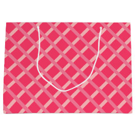 Moderne scharfe rosa geometrische Formen Große Geschenktüte