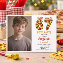 Moderne Scheibe Slice Boy Six Seven Geburtstagsfei