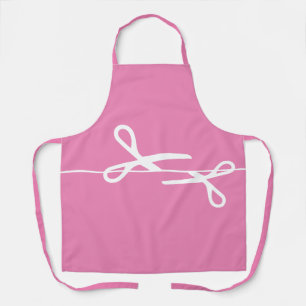 Moderne Schere Haar Stylist Bubblegum Pink Schürze