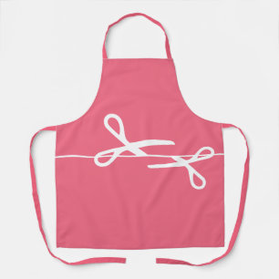 Moderne Schere Haar Stylist Coral Pink Schürze