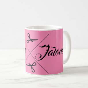 Moderne Schere Haar Stylist Cupcake Pink Kaffeetasse