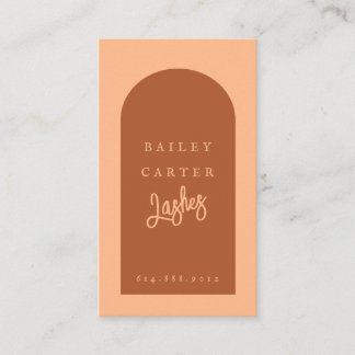 Moderne schicke Arch Lashes Business Card Visitenkarte