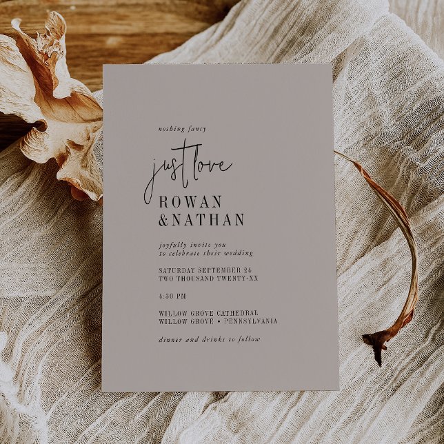 Moderne, schicke FARBE, die sich durch Liebe und H Einladung (Von Creator hochgeladen)