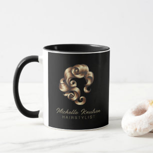 Moderne Schicke Friseur Schönheitssalon Schwarz Go Tasse