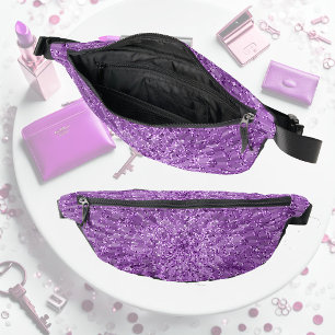 Moderne, schicke Gestaltung in Lila mit Glitter-Ef Bauchtasche