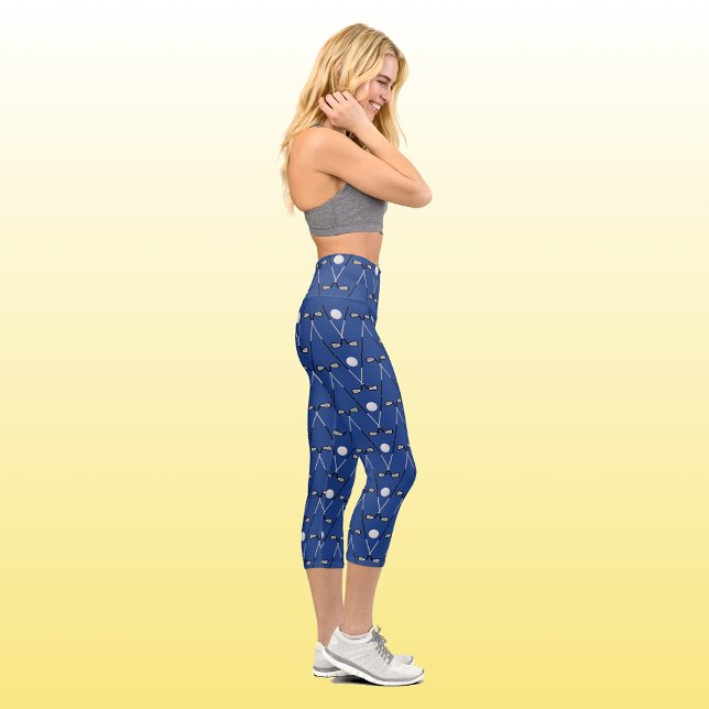 Moderne schicke Golfmappe marineblau Capri Leggings (Von Creator hochgeladen)