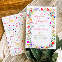 Moderne schicke, helle, wilde Blume Brautparty