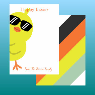 Moderne Schicke Hübsche Hühner Osterfeier Dankeskarte