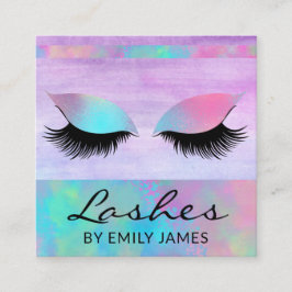 Moderne, schicke Lashes Berufliche Lashes Quadratische Visitenkarte