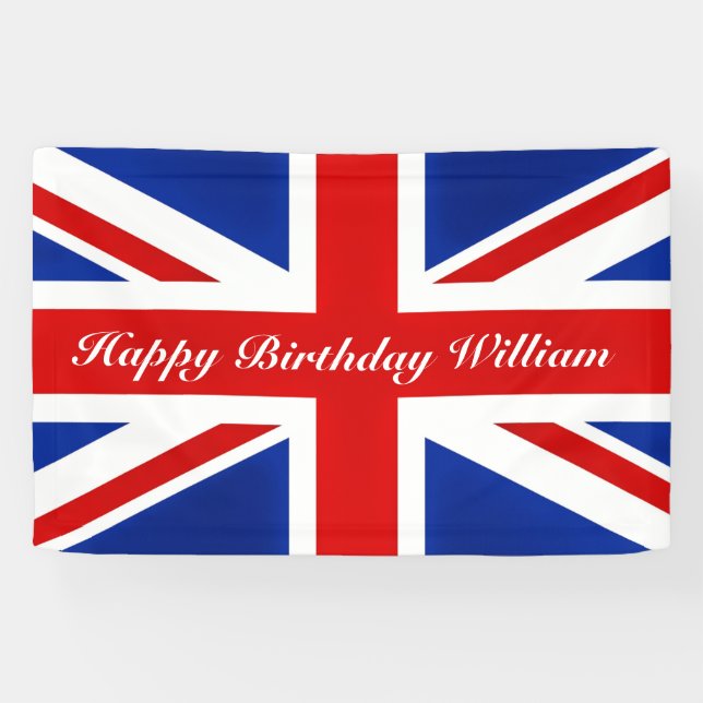 Moderne schicke London UK Gewerkschaft Jack Fahne Banner (Horizontal)
