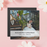 Moderne schicke Minimalistische Couple-Foto-Gastge Magnetkarte<br><div class="desc">Moderne schicke Minimalistische Couple-Foto-Gastgeschenke Hochzeiten</div>