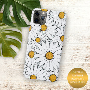 Moderne Schicke Ornate Gänseblümchen Blumenmuster  Case-Mate iPhone Hülle