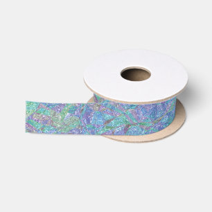 Moderne Schicke Pastellfarben Marmor Mosaik Muster Satinband