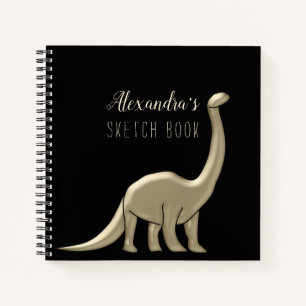 Moderne Schicke Schwarze Skizzenbuch Notizbuch