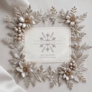 Moderne schicke Snowflake Weihnachten & Winter Fam Gummistempel