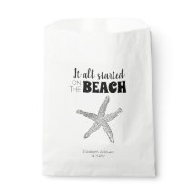 Moderne schicke Starfish Beach Hochzeitsnacht Leck
