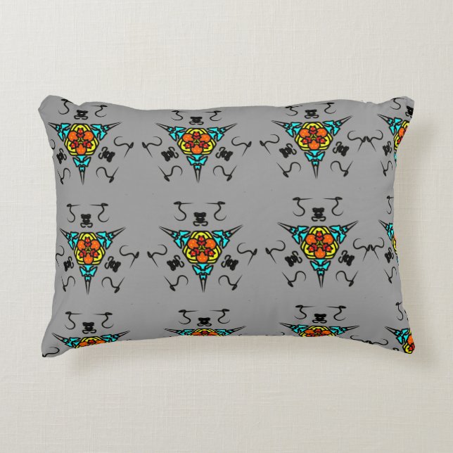 "Moderne Schiefer-Mandala" Dekokissen (Vorderseite)