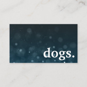 Moderne Schiefertafel-Hunde. Treue Punch Card Visitenkarte