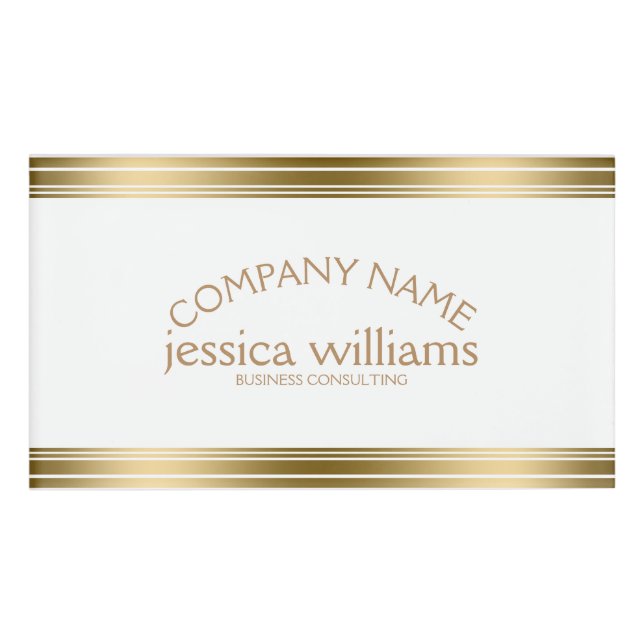 Moderne, schlichte Dekorationselemente Namenschild (Vorderseite)